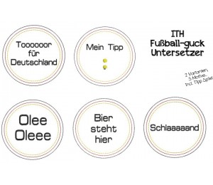 ITH - Fußball-guck Untersetzer